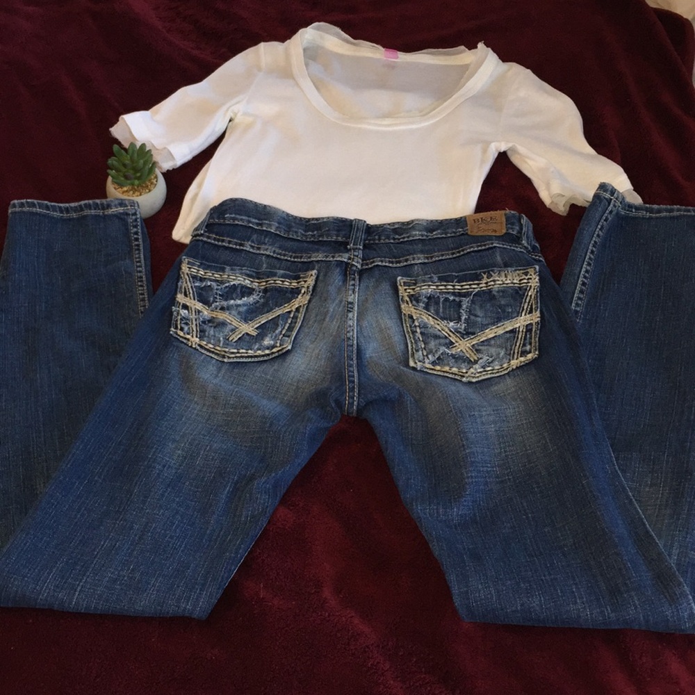 👖BKE Denim Madison Straight Leg Skinny Jeans